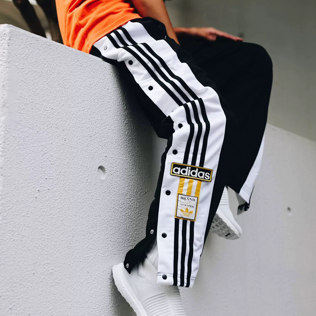 Adidas Pantalone Tuta Con apertura laterale a bottoni