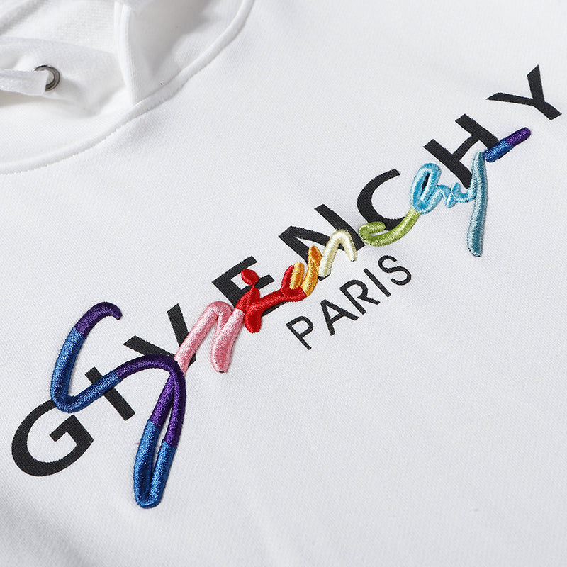 Givenchy Hoodie Felpa Givenchy Paris Maglia Givenchy Arcobaleno