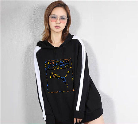 Felpa con cappuccio Unisex Puma con logo camo e banda laterale