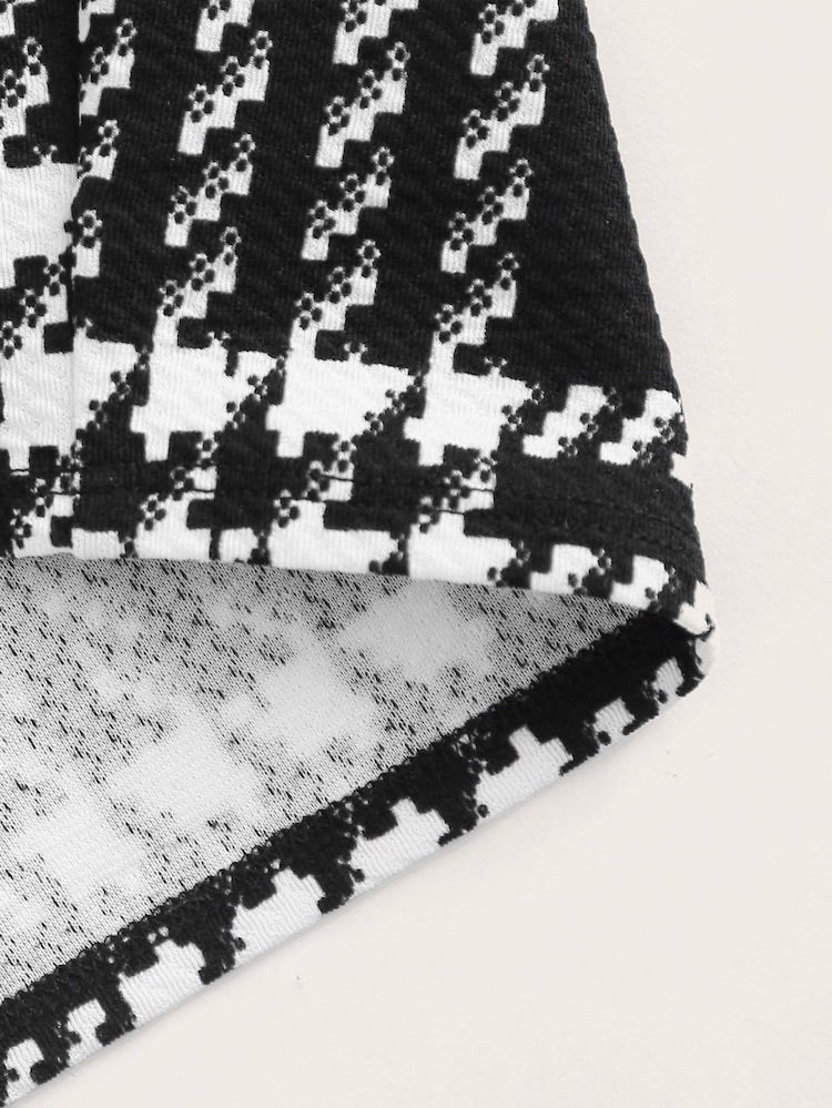 Set Top Bandana Pied De Poule E Gonna