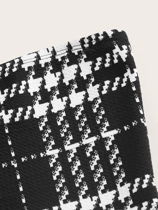 Set Top Bandana Pied De Poule E Gonna