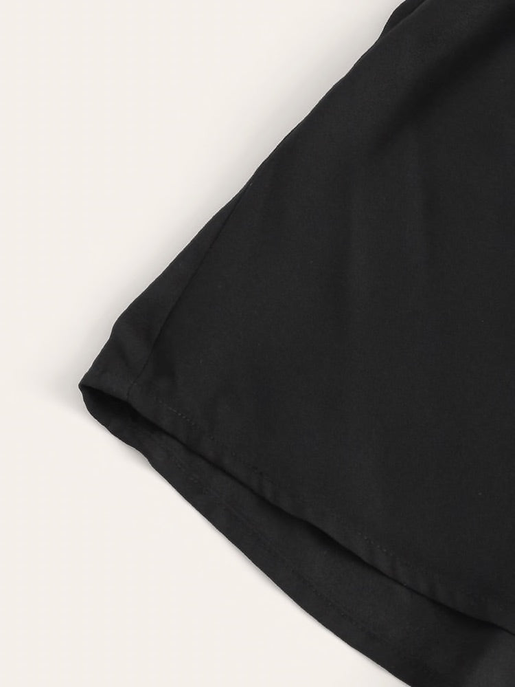 Shorts Con Cintura E Vita A Volant Sovrapposti