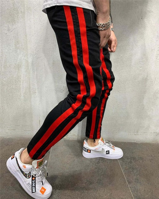 Pantalone tuta con doppia banda laterale