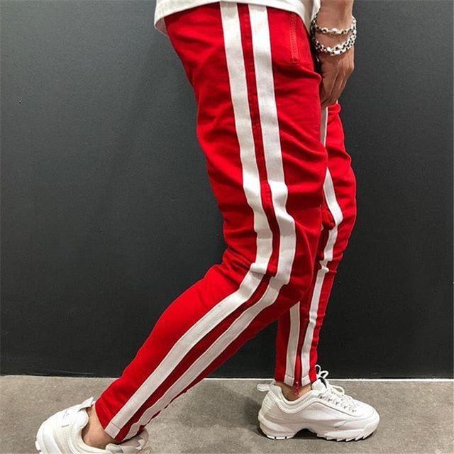 Pantalone tuta con doppia banda laterale