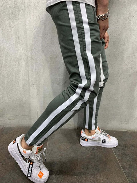 Pantalone tuta con doppia banda laterale