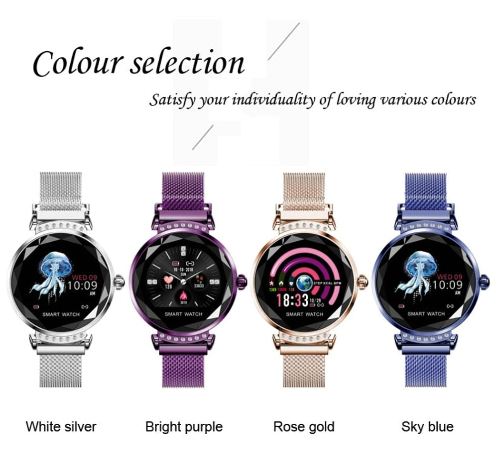 Smart watch con contapassi e sensore battiti cardiaci