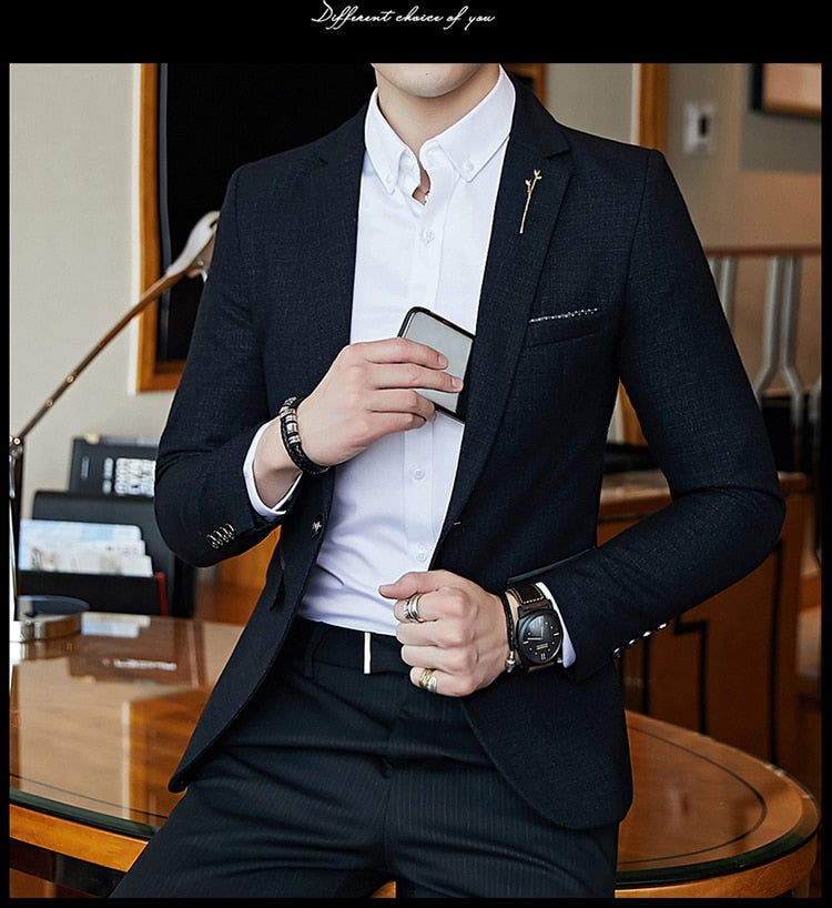 Blazer sportivo ad un bottone slim