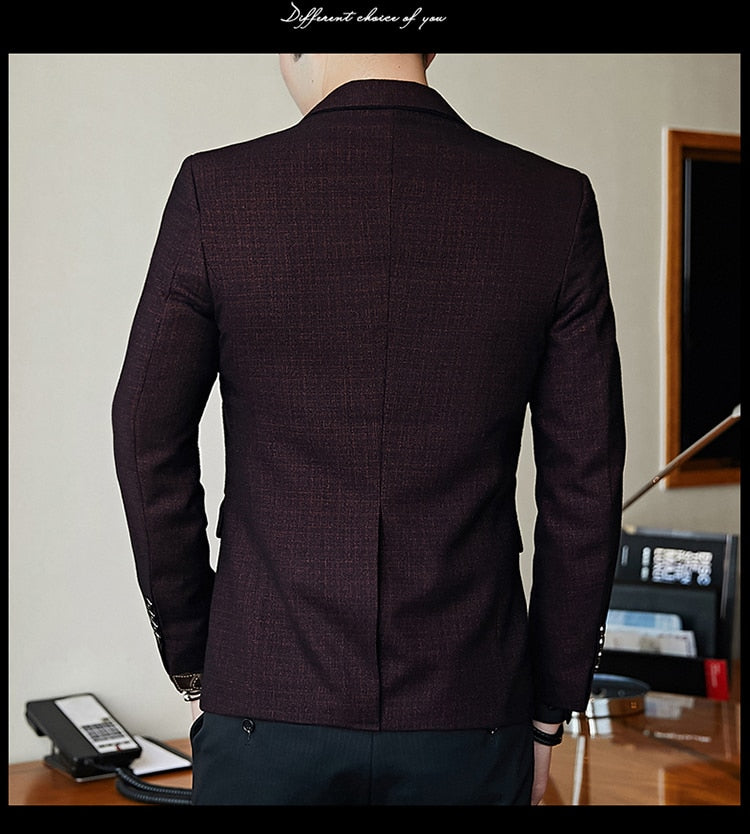 Blazer sportivo ad un bottone slim