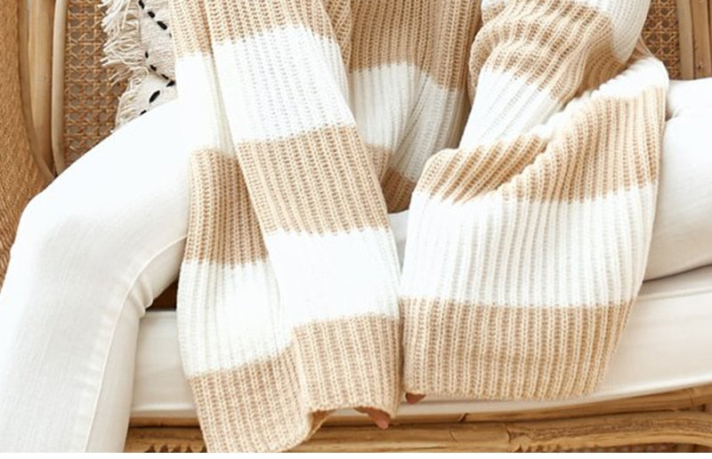 Maglione Loose Fit a righe larghe