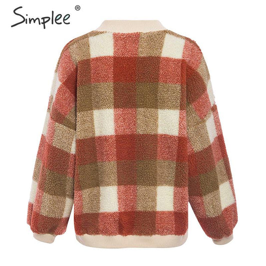 Maglione in lana a quadrettoni