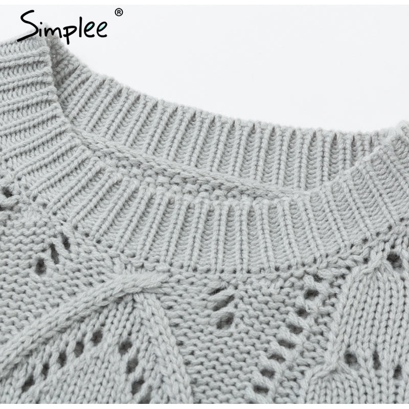 Maglione con disegno ricamato a rombi