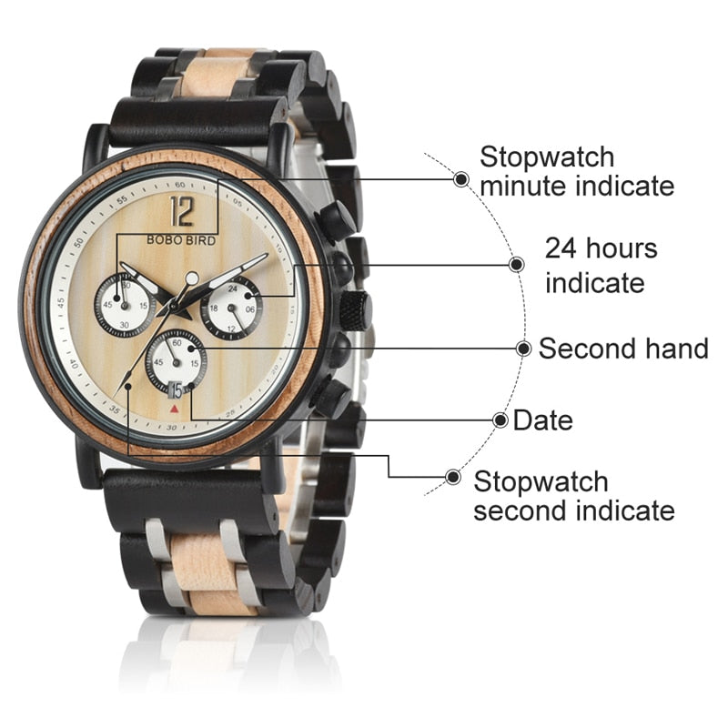 Orologio in legno bicolore personalizzabile