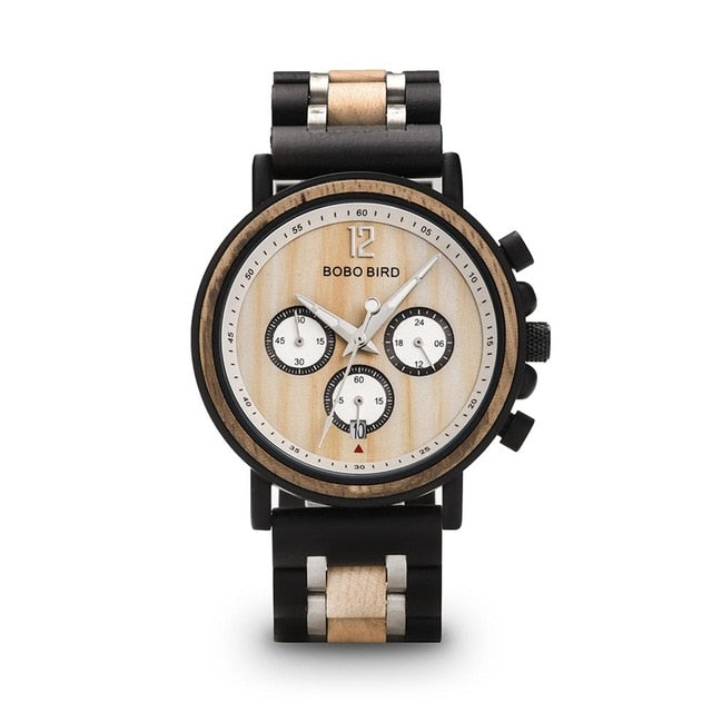 Orologio in legno bicolore personalizzabile