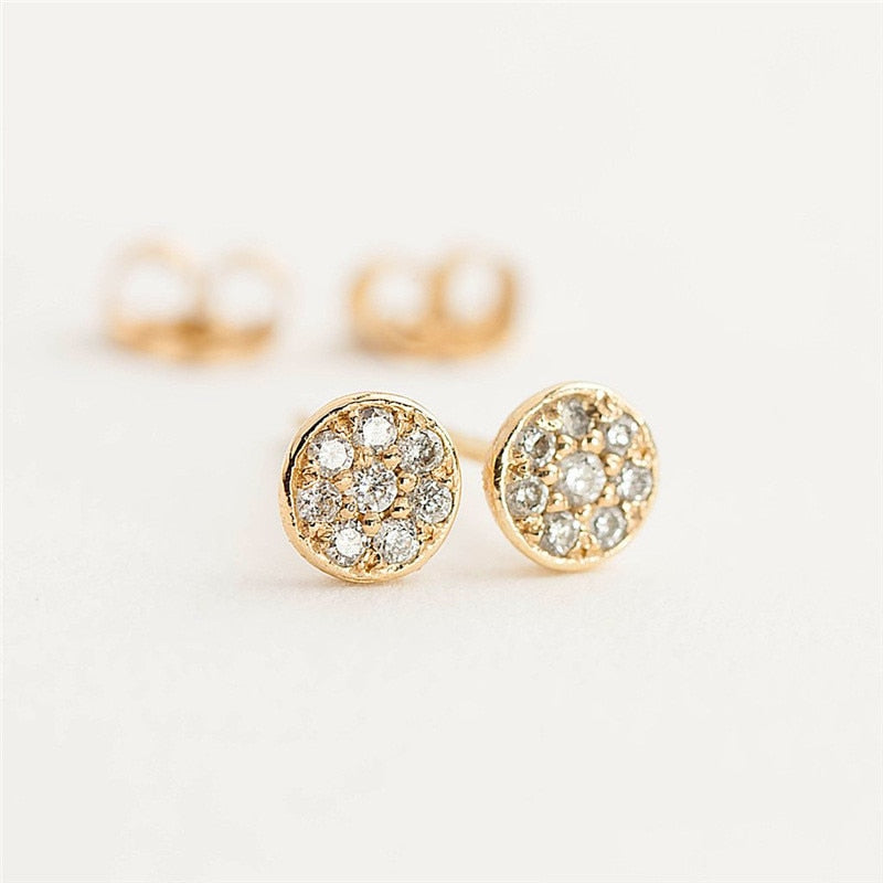 Orecchini circolari Rose Gold