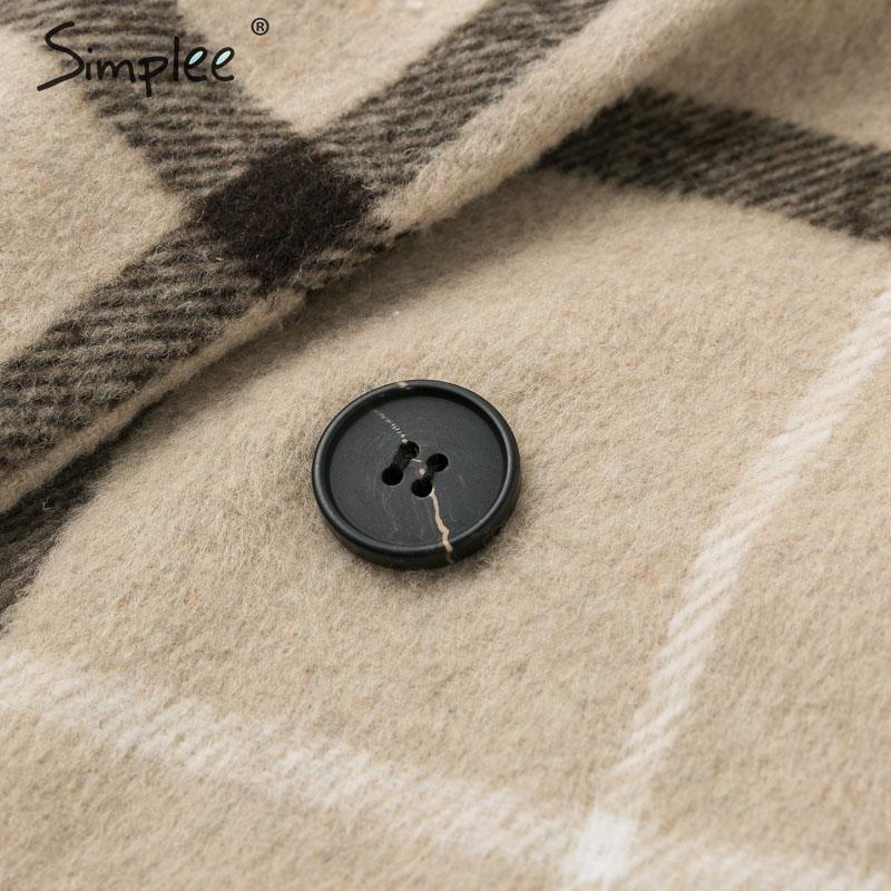 Cappotto Lungo a doppio petto con motivo a quadri