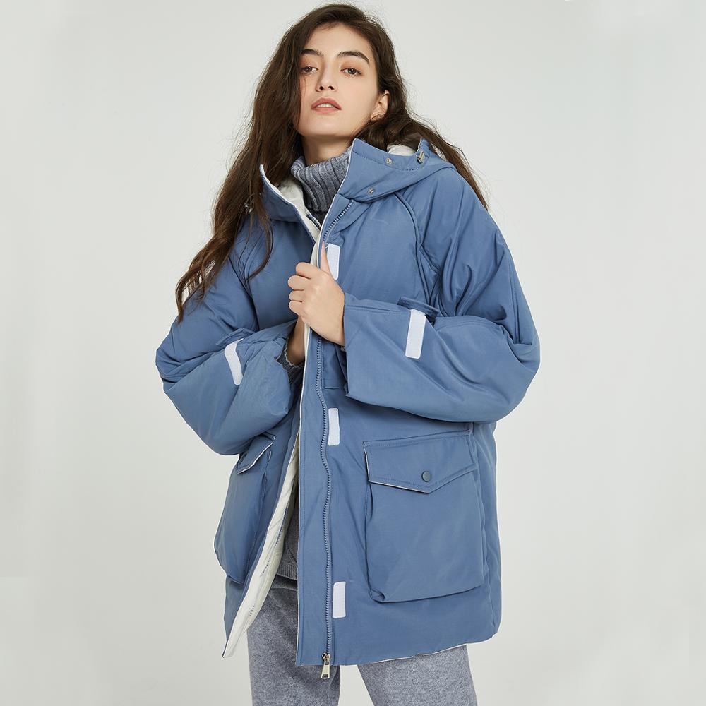 Parka con tastoni frontali