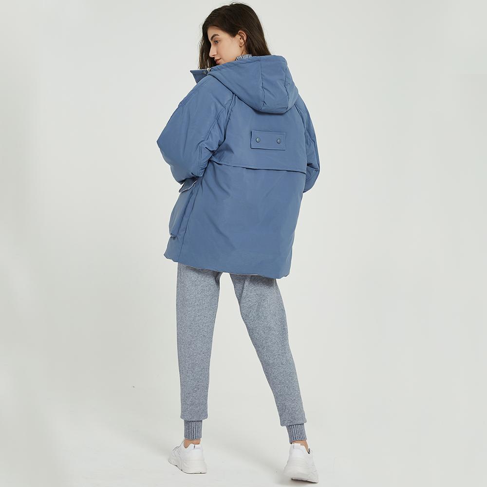 Parka con tastoni frontali