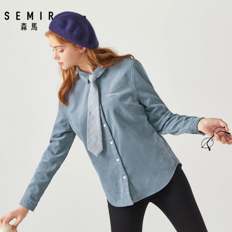 Camicetta con trama a costine