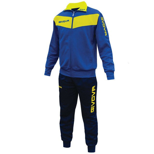 TUTA SPORTIVA GIVOVA VISA TR018 ALLENAMENTO RUNNING ZIP UOMO DONNA UNISEX