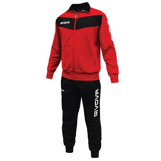 TUTA SPORTIVA GIVOVA VISA TR018 ALLENAMENTO RUNNING ZIP UOMO DONNA UNISEX