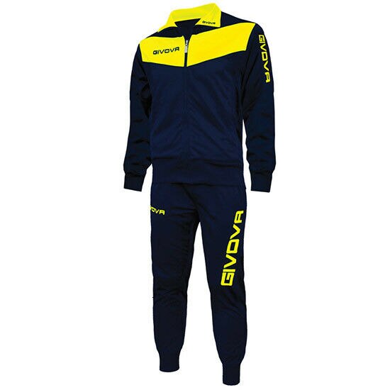 TUTA SPORTIVA GIVOVA VISA TR018 ALLENAMENTO RUNNING ZIP UOMO DONNA UNISEX