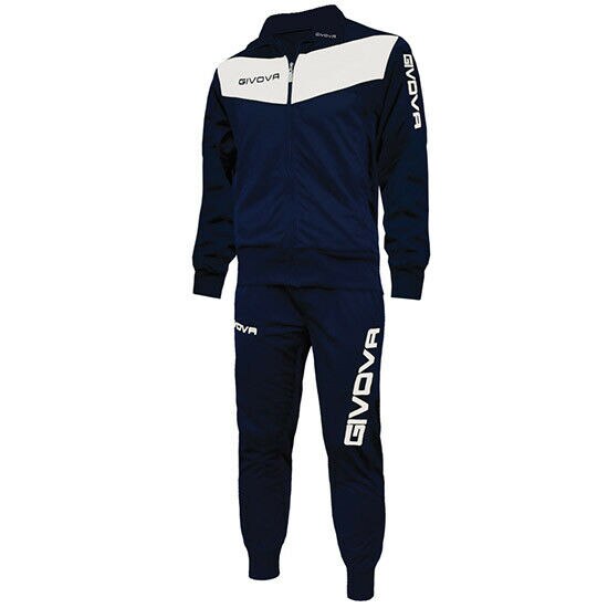 TUTA SPORTIVA GIVOVA VISA TR018 ALLENAMENTO RUNNING ZIP UOMO DONNA UNISEX