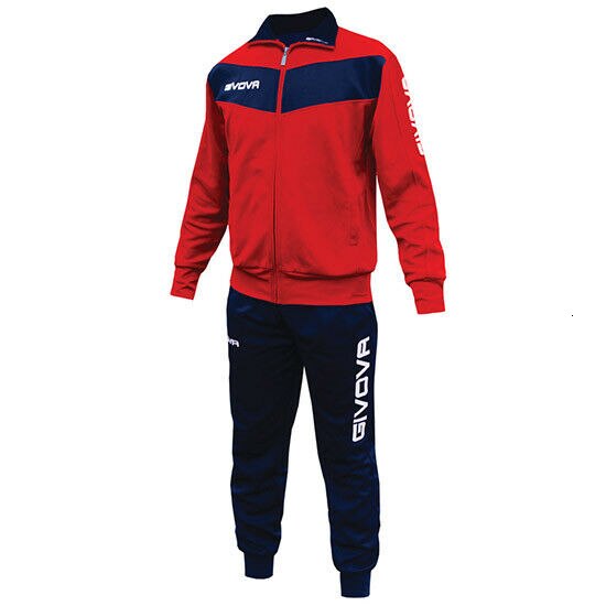 TUTA SPORTIVA GIVOVA VISA TR018 ALLENAMENTO RUNNING ZIP UOMO DONNA UNISEX
