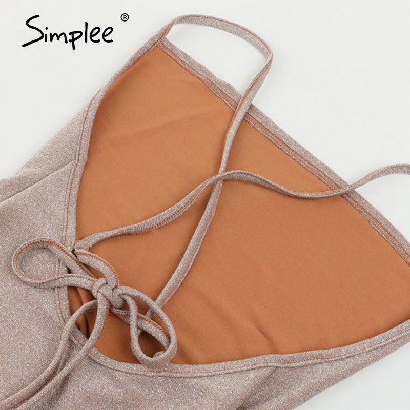 Vestitino a spalla stretta con spacco ad incrocio