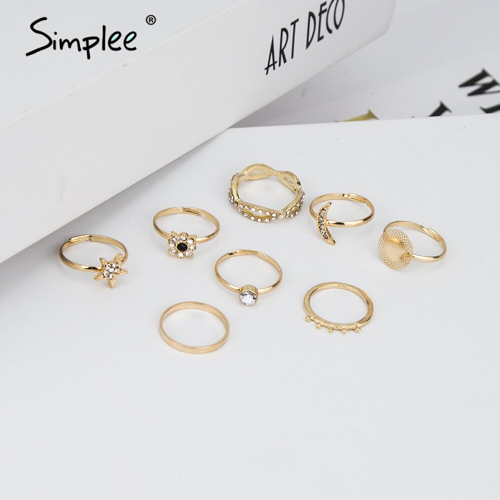 Set anelli in vari disegni