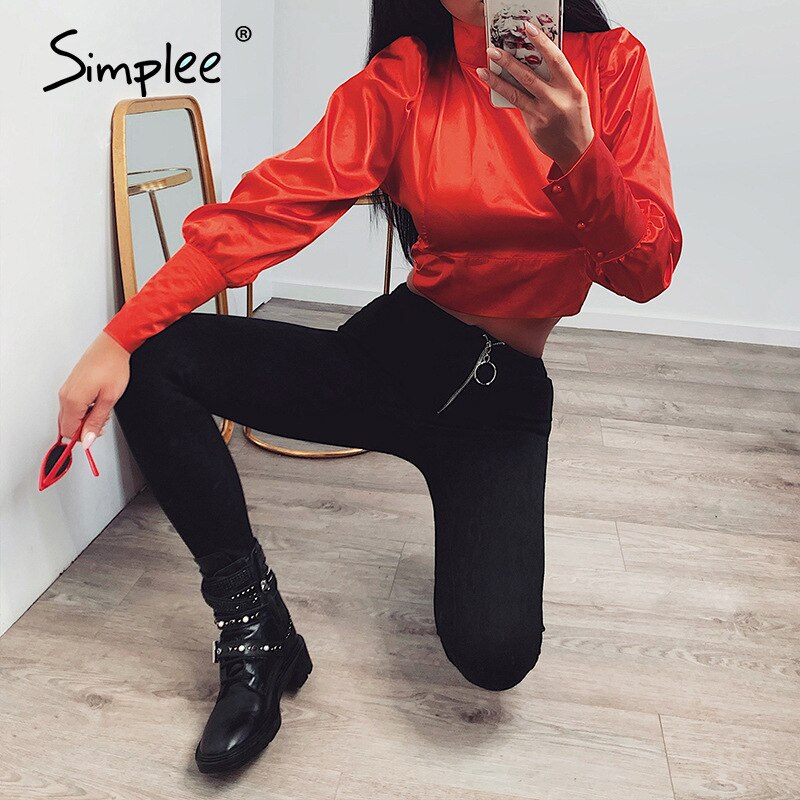 Pantalone a vita alta skinny con zip