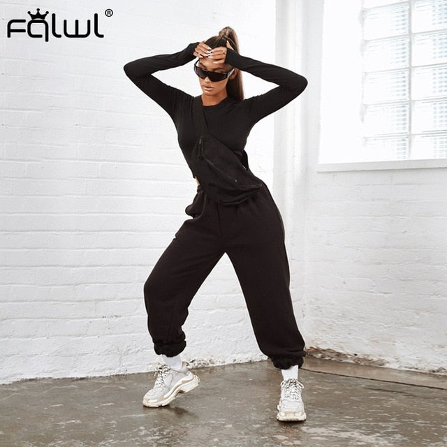 Pantalone tuta con elastico
