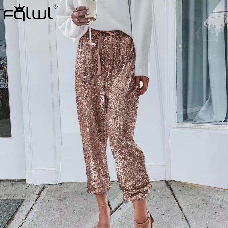 Pantalone Glitterato con laccio