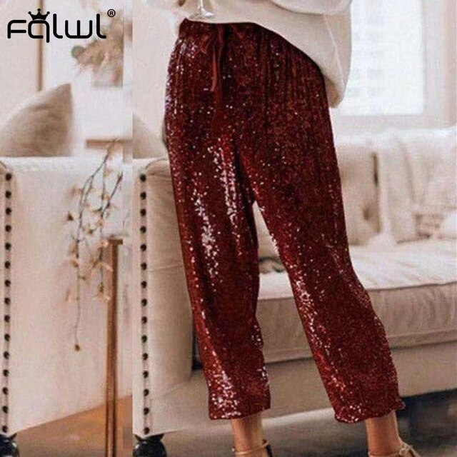 Pantalone Glitterato con laccio