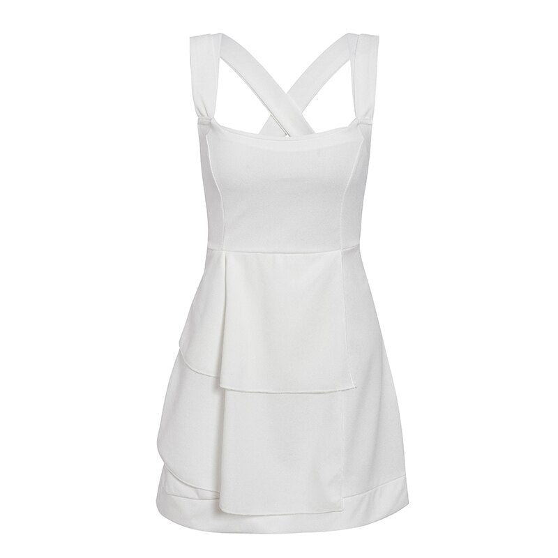 Vestito a spalla larga con fiocco sul retro