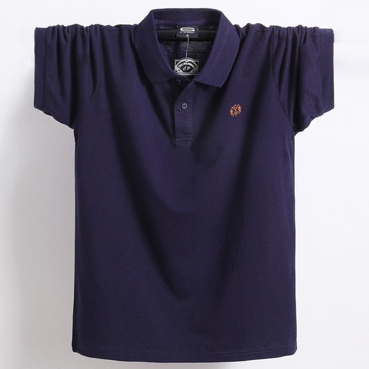 Polo Monocolore con Logo sul Petto