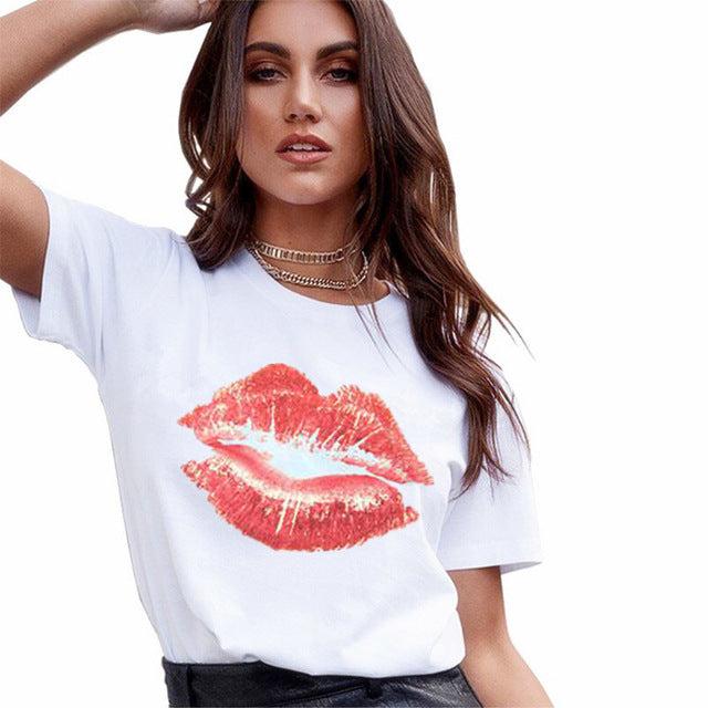 T-Shirt con Stampa centrale