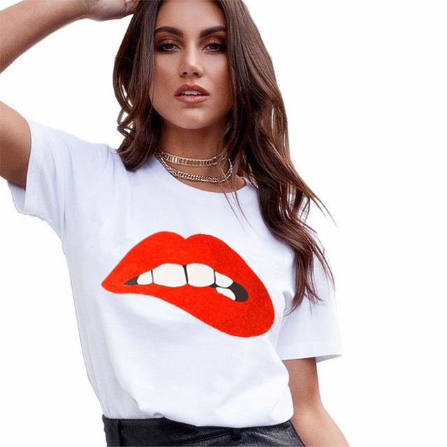 T-Shirt con Stampa centrale