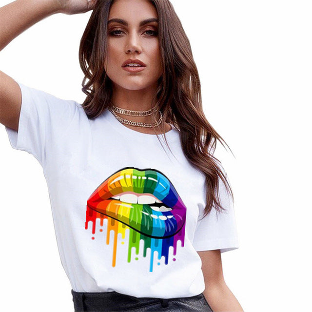 T-Shirt con Stampa centrale