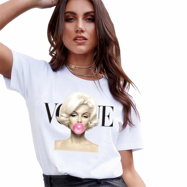 T-Shirt con Stampa centrale
