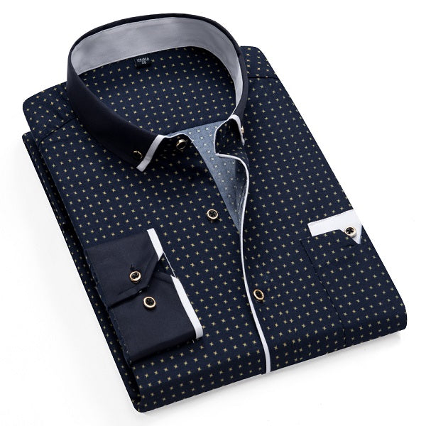 Camicia casual Slim Fit a manica lunga