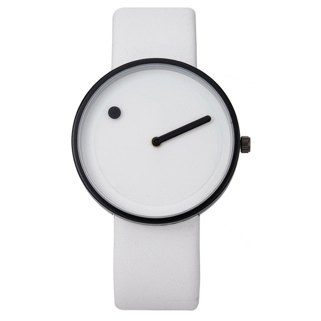 Orologio minimal con lancetta e punto
