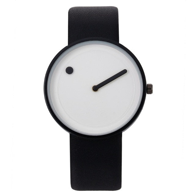 Orologio minimal con lancetta e punto