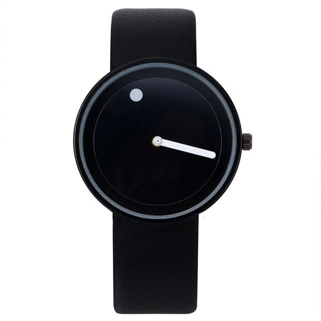 Orologio minimal con lancetta e punto