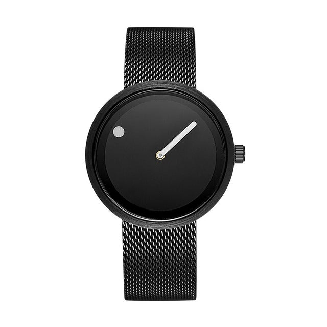 Orologio minimal con lancetta e punto