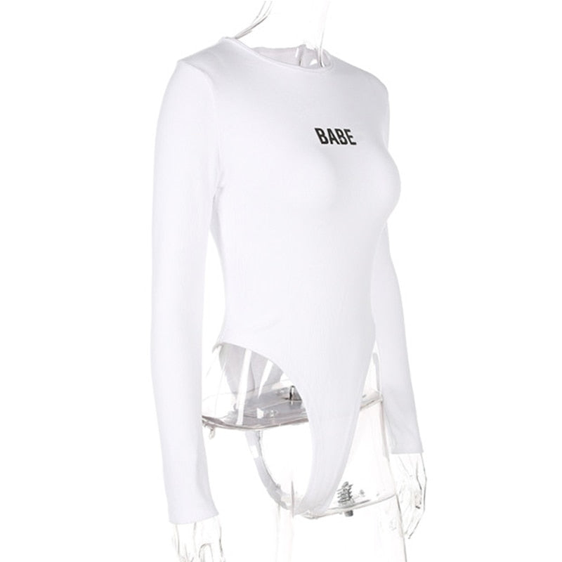 Body con stampa "BABE" sul petto