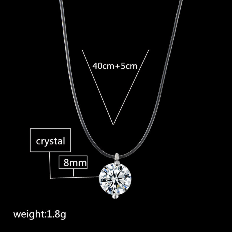 Collana in zinco con diamantino