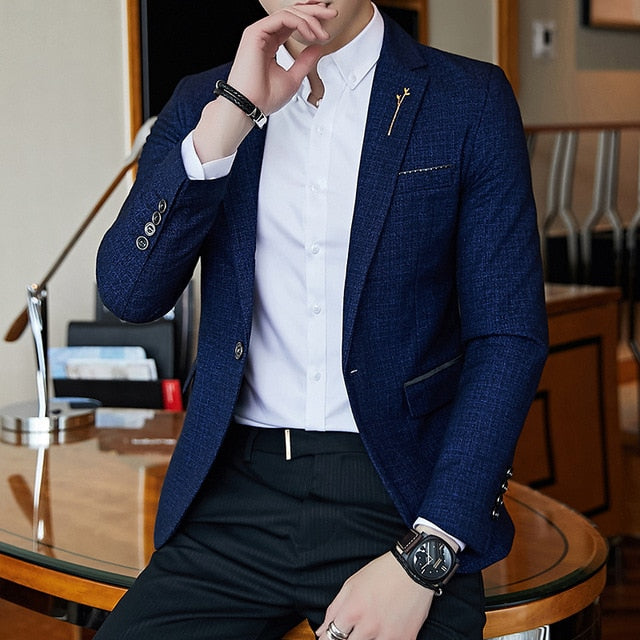 Blazer sportivo ad un bottone slim