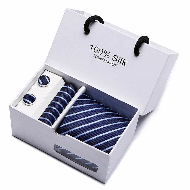 Set Regalo Cravatta + Pochette + Gemelli