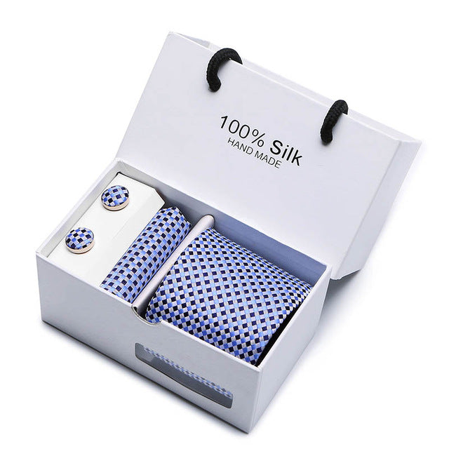 Set Regalo Cravatta + Pochette + Gemelli