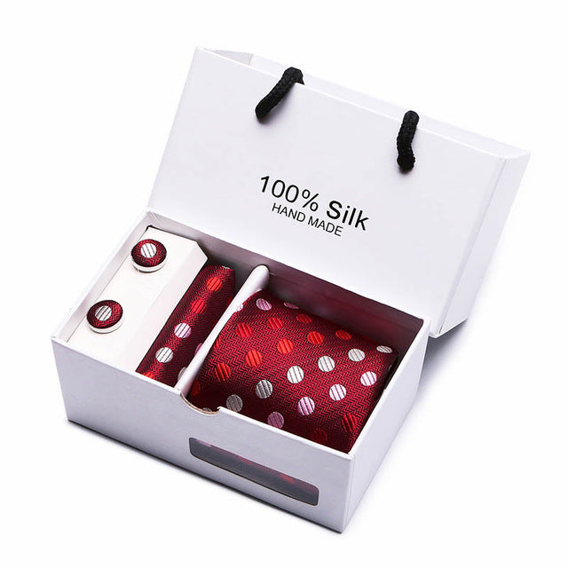 Set Regalo Cravatta + Pochette + Gemelli